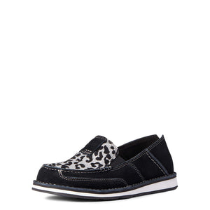 Womens cruiser black suede/silver leopard |10038412
