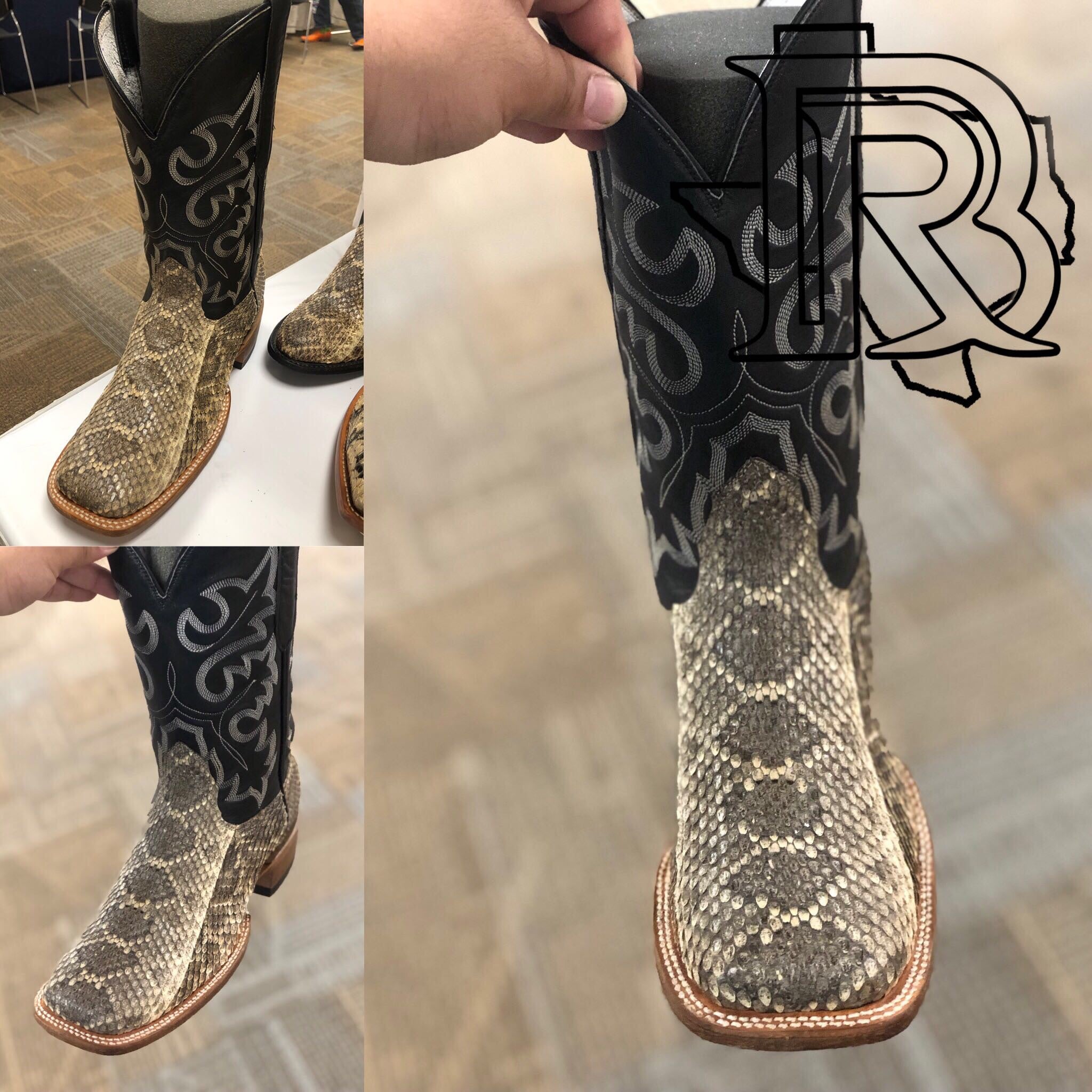 Diamond back rattlesnake boots Clearance