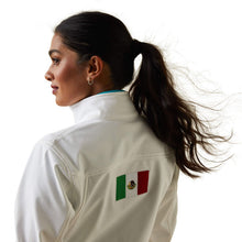 Load image into Gallery viewer, Womens classic team softshell mexico jacket white | 10043548H
