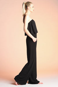 BLACK Strapless Jumpsuit