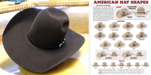 7X CHOCOLATE | AMERICAN HAT FELT COWBOY HAT