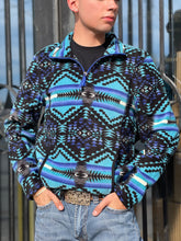 Load image into Gallery viewer, MENS AZTEC FLEECE PULLOVER BLACK  PANHANDLE | PRMO91RZXV