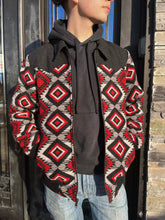 Load image into Gallery viewer, “ Ramsey ” | MENS WOOL AZTEC COAT POWER RIVER SCARLET | PRM092RZZD