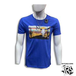 “ Josue “ | MEN BLUE T SHIRT WESTERN RRMT21RZMC