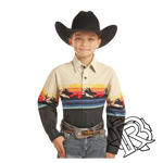 Scenic Border Printed Snap Shirt Style Number C0S3051 PANHANDLE SELECT