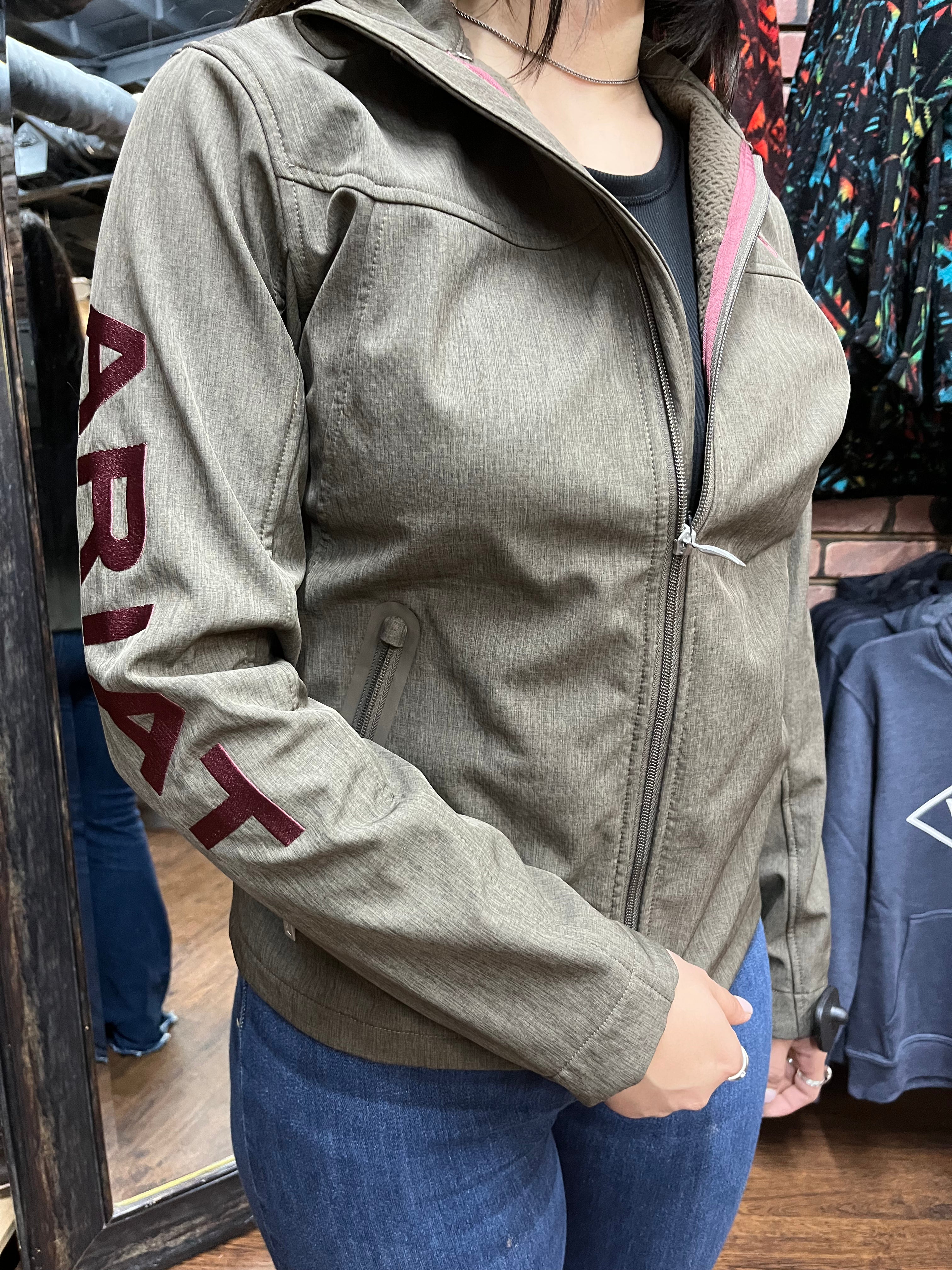 “ Emily “ | WOMEN ARIAT JACKET BROWN SOFT SHELL 10041282