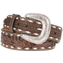 Load image into Gallery viewer, Ariat Men&#39;s Taper Floral Genuine Leather Western Belt - A1033002
