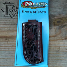 Load image into Gallery viewer, Nocona Leather Knife Sheath - Tan with Black Accent 1804601