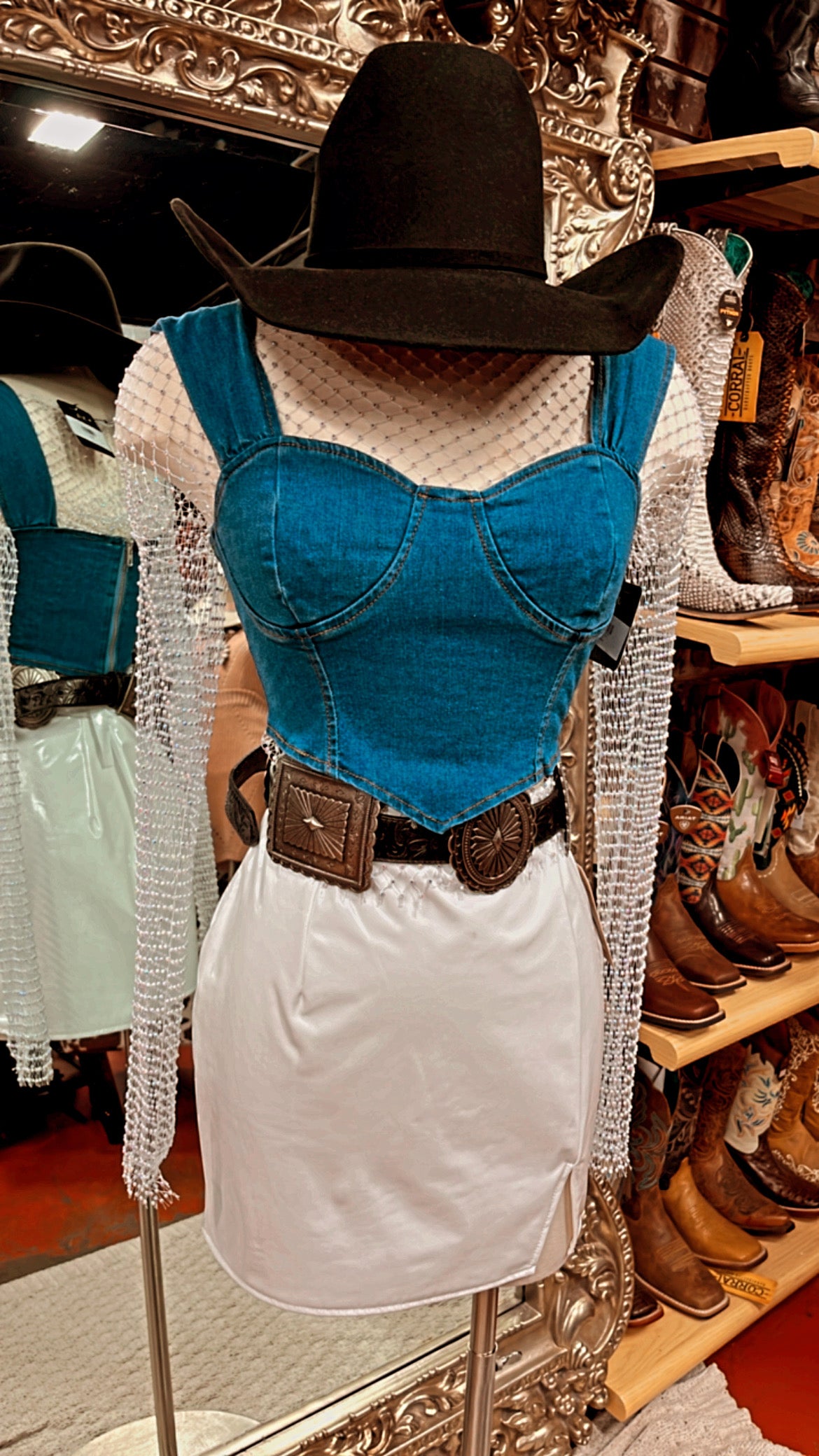 Vicki Denim Top