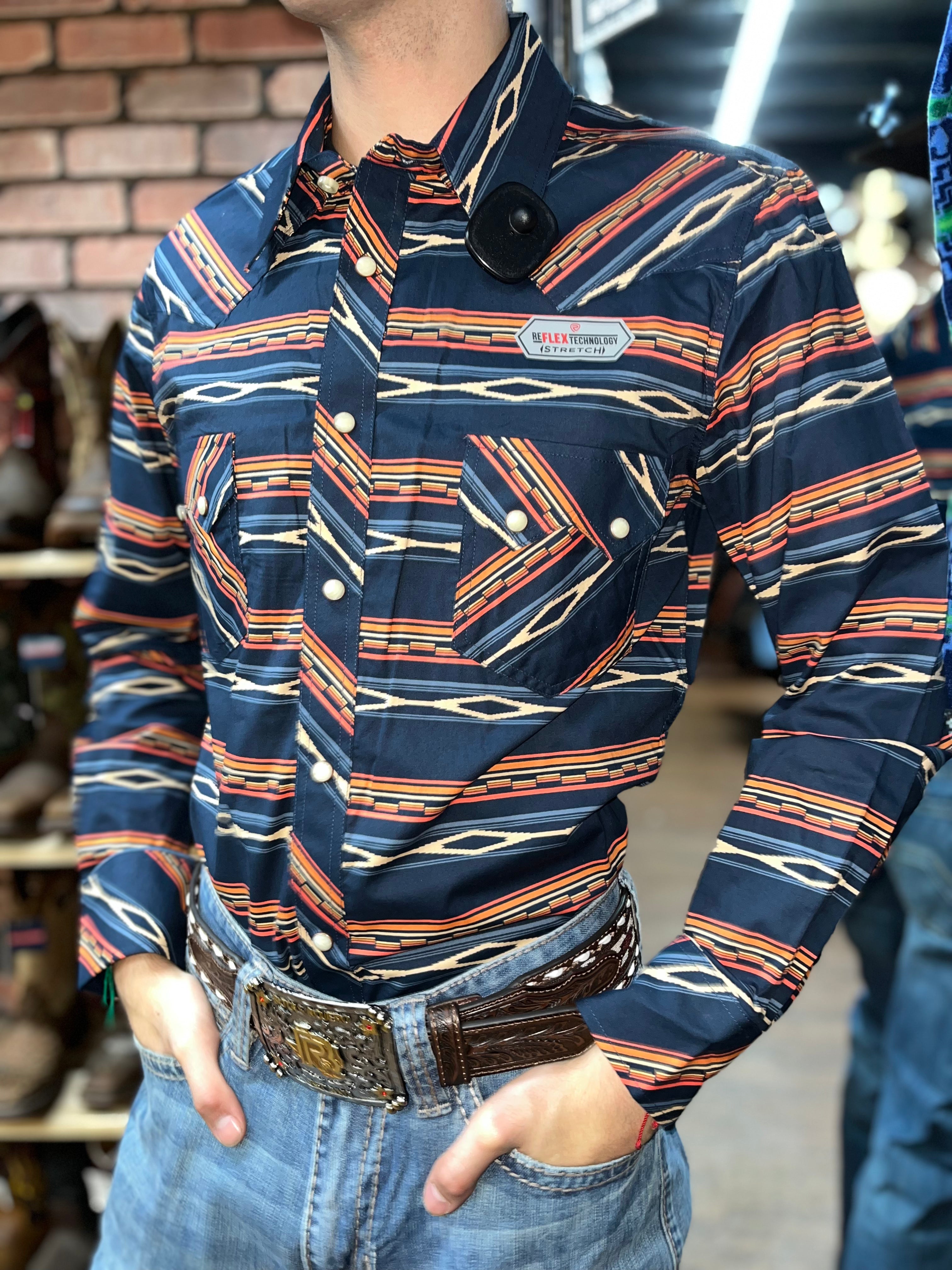 “ Evan “ | ROCK & ROLL LONG SLEEVE SHIRT MULTI COLOR RRMSOSR08U