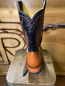 BR BOOTS: SMOOTH OSTRICH COGNAC (panza de avestruz cognac)