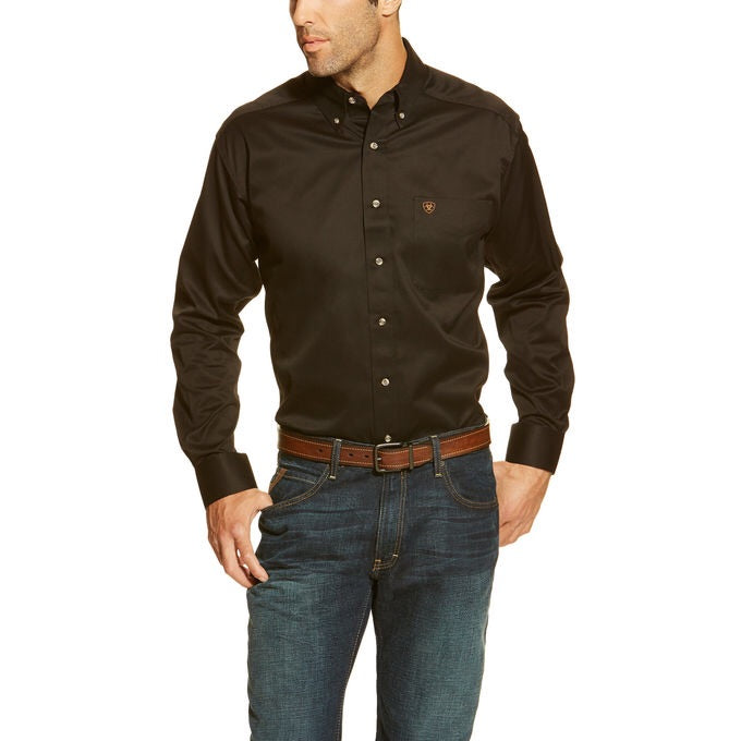 ARIAT MEN SHIRT | BLACK Team Logo Twill Shirt 10000502
