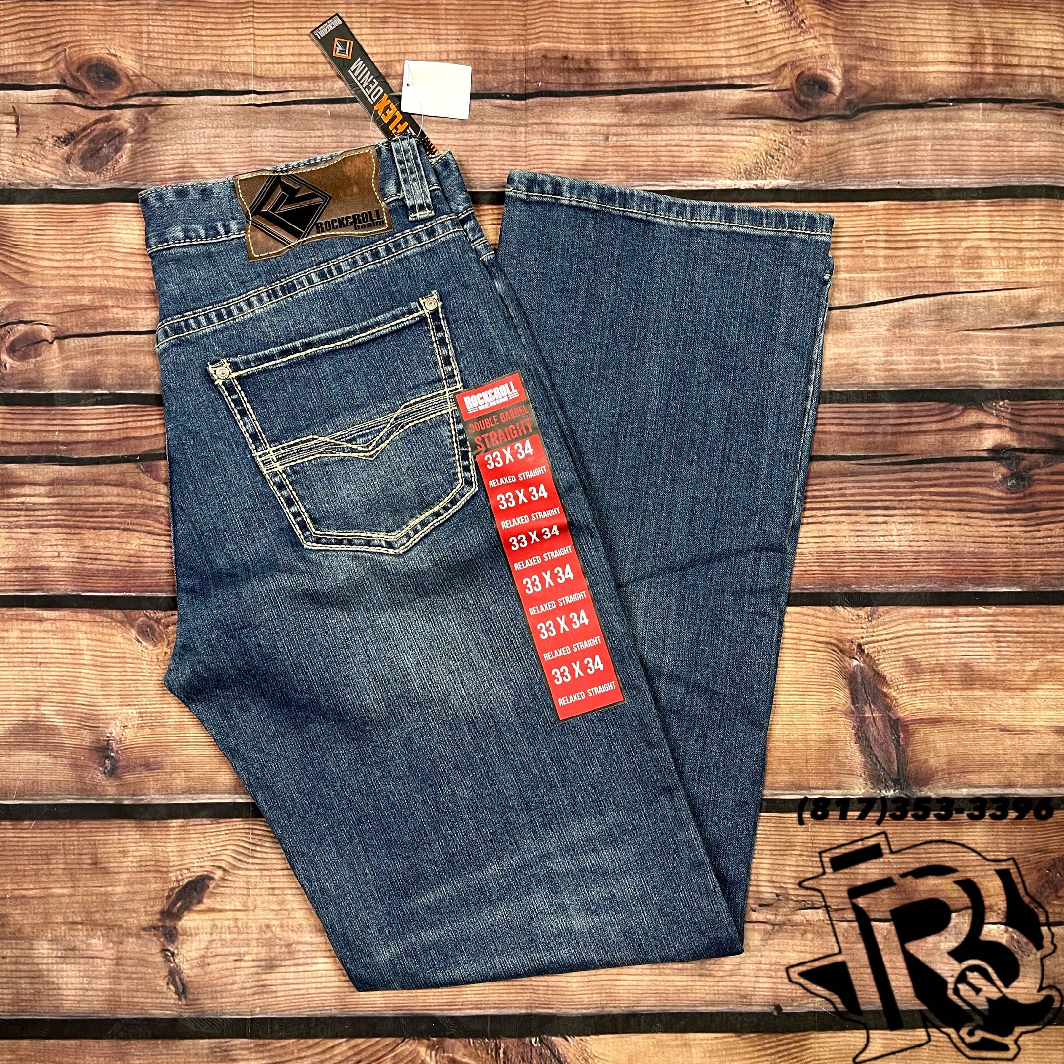 ROCK & ROLL JEANS  DOUBLE BARREL BOOTCUT 19'' (MOS8656) – Botas