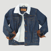 Load image into Gallery viewer, “ Easton “  | WRANGLER GRIZZLY DENIM JACKET VINTAGE MEN JACKET 74256RT