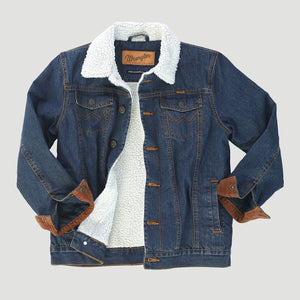 “ Easton “  | WRANGLER GRIZZLY DENIM JACKET VINTAGE MEN JACKET 74256RT