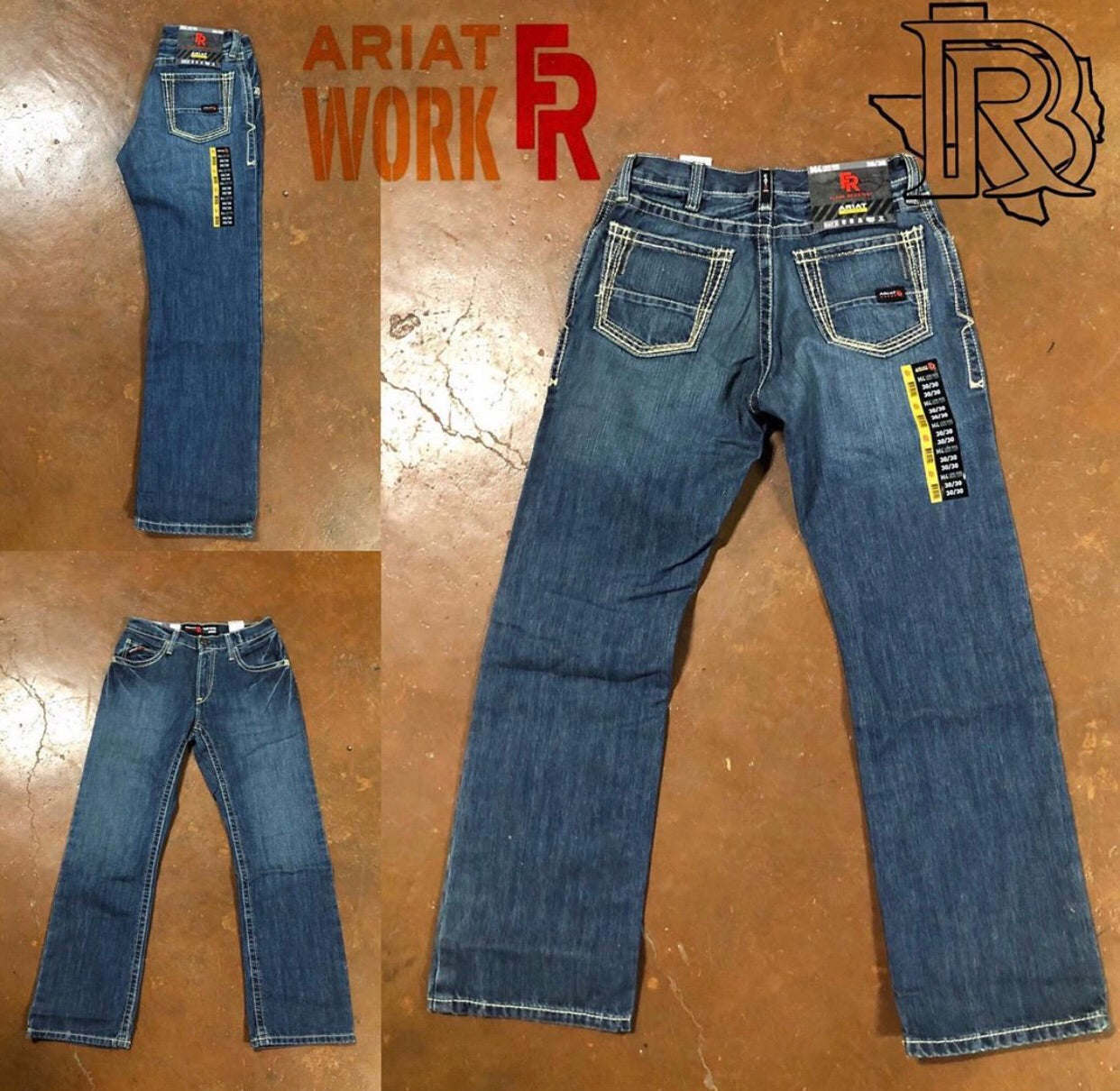 Ariat FR M4 Clay Low Rise Boundary Boot Cut Jean 10016173