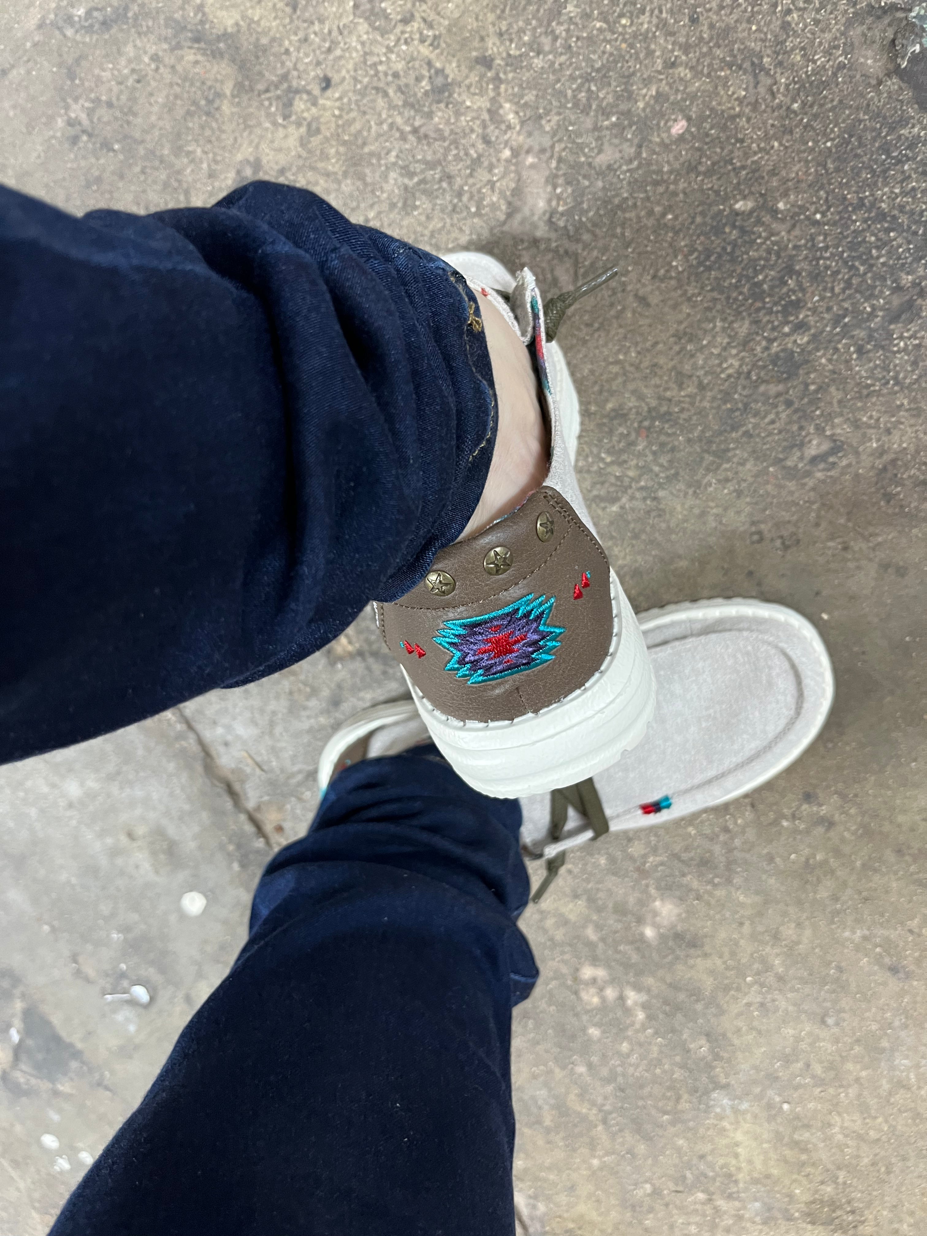“ WENDY “ | WOMEN HEY DUDE STRETCH SLIP ON SHOE LIGHT GREY 122139109