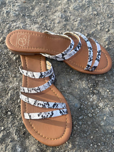 Multi strape snake sandal