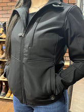 Load image into Gallery viewer, “ Amira “ | WOMENS ARIAT JACKET BLACK SOFT SHELL 10033006