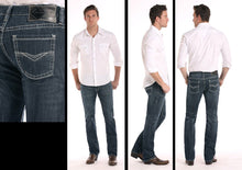 Load image into Gallery viewer, ROCK &amp; ROLL COWBOY MEN&#39;S REFLEX REVOLVER DARK WASH SLIM STRAIGHT LEG