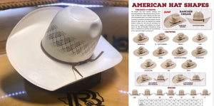 “ 6300 “ | AMERICAN HAT COWBOY STRAW HAT