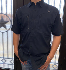“ Carter “ | MEN'S ARIAT VENTTEK CLSSC SS SHIRT BLACK 10034960