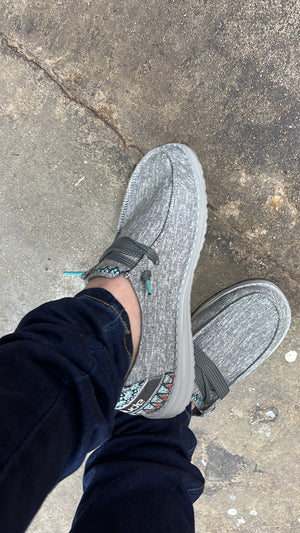 “ WENDY “ | WOMEN HEY DUDE STRETCH SLIP ON SHOE GREY 122163316