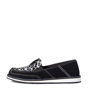 Womens cruiser black suede/silver leopard |10038412