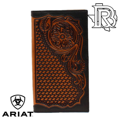 ARIAT RODEO WALLET TOOLED LEATHER A3528867