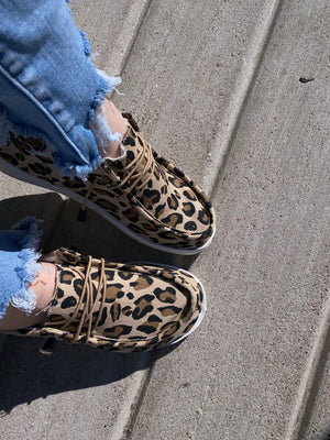 BROWN LEOPARD SHOES