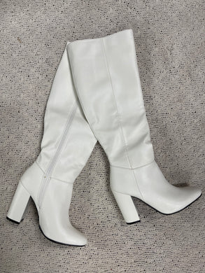 Kassy White Boots