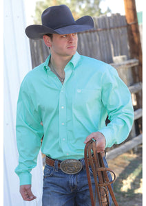 CINCH MENS LONG SLEEVE SOLID - GREEN MTW1104237