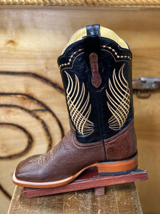 BOTAS ROJERO: SMOOTH OSTRITCH TOBACO (panza de avestruz tobaco)