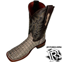 Load image into Gallery viewer, CAIMAN TAIL CIGAR | MENS SQUARE TOE BOOTS ORIGNAL CAIMAN