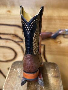 BOTAS ROJERO: SMOOTH OSTRITCH TOBACO (panza de avestruz tobaco)
