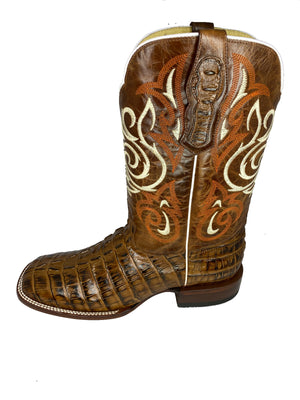 BOTAS ROJERO: CAIMAN TAIL Print Tan MOH279