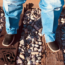 Load image into Gallery viewer, BLACK ROUGHT OUT | MEN SQUARE TOE BOOTS HANDMADE
