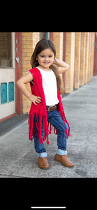 RED GIRLS VEST