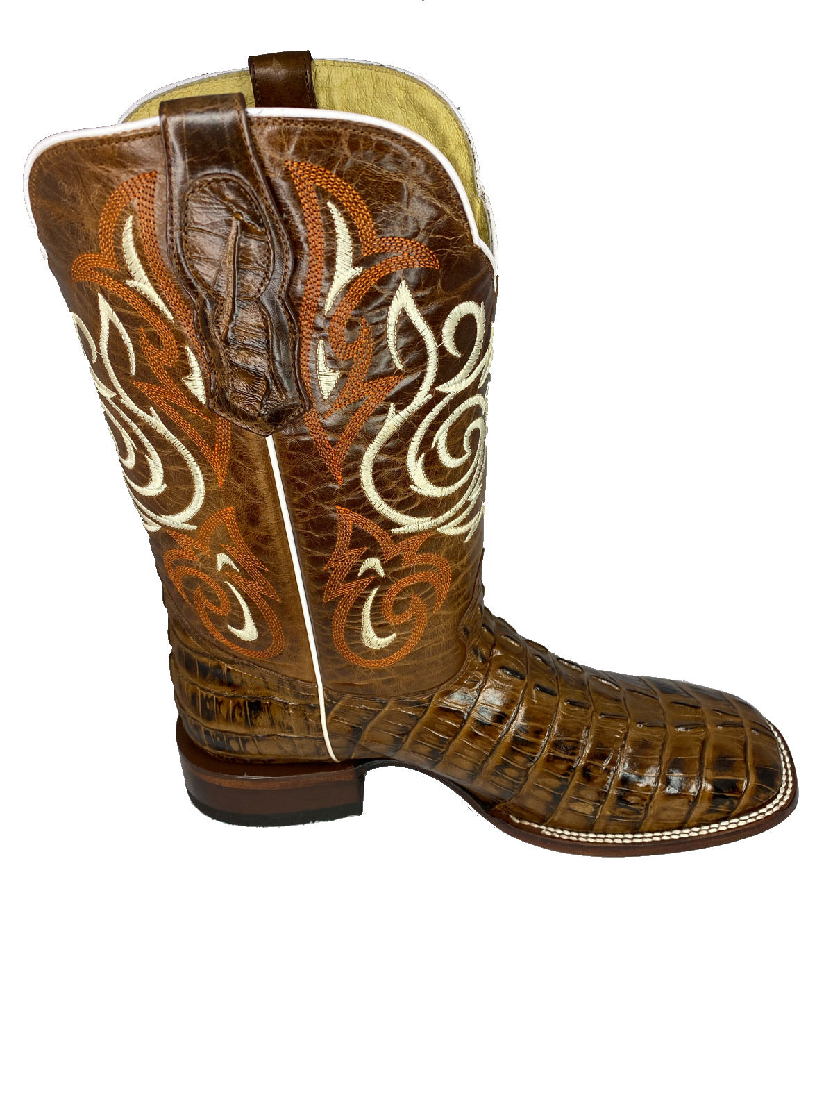BOTAS ROJERO: CAIMAN TAIL Print Tan MOH279