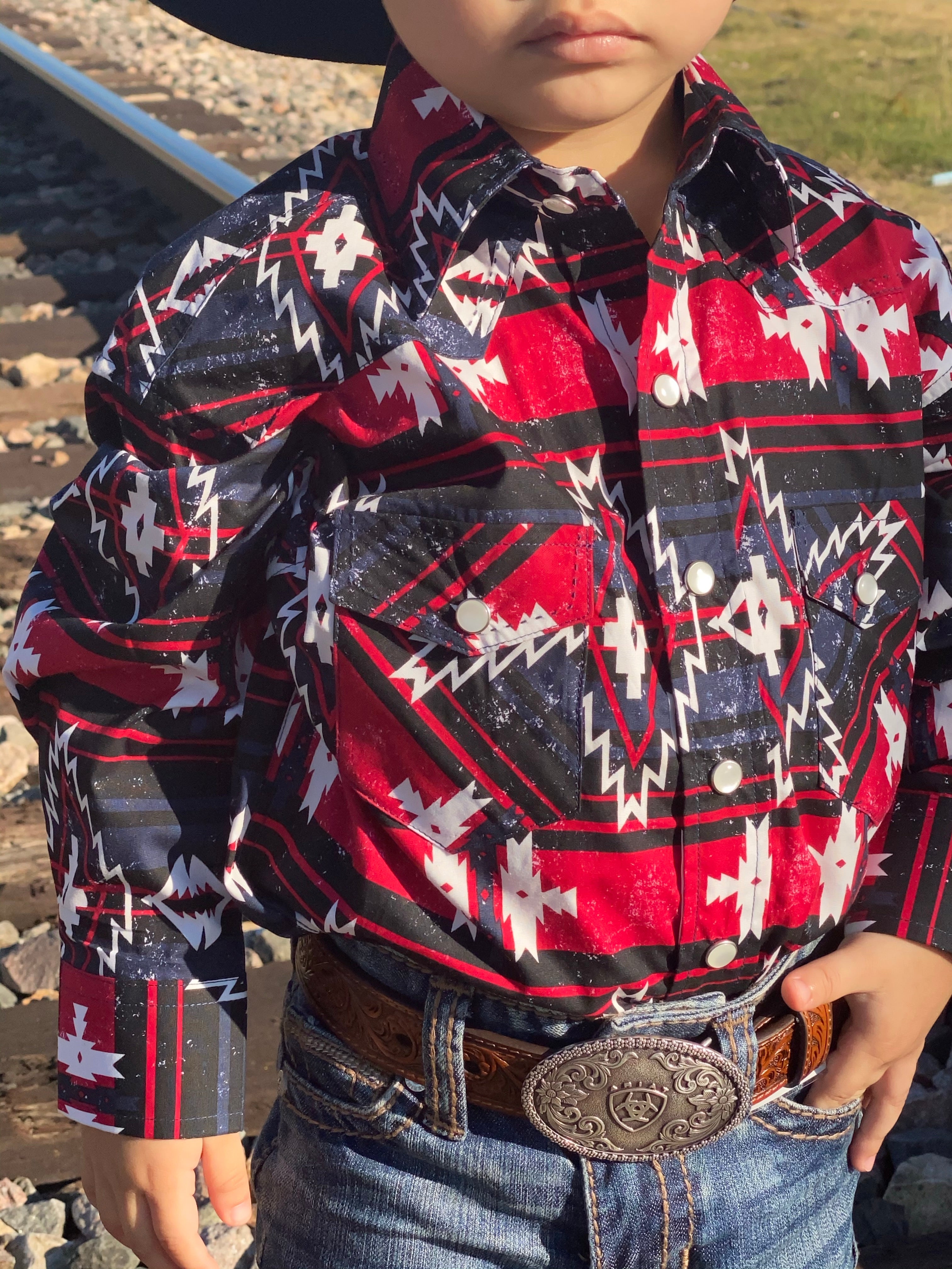 BOY'S ROCK ROLL SHIRT (B8S7068)