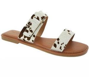 Chester Cow Brown Sandals