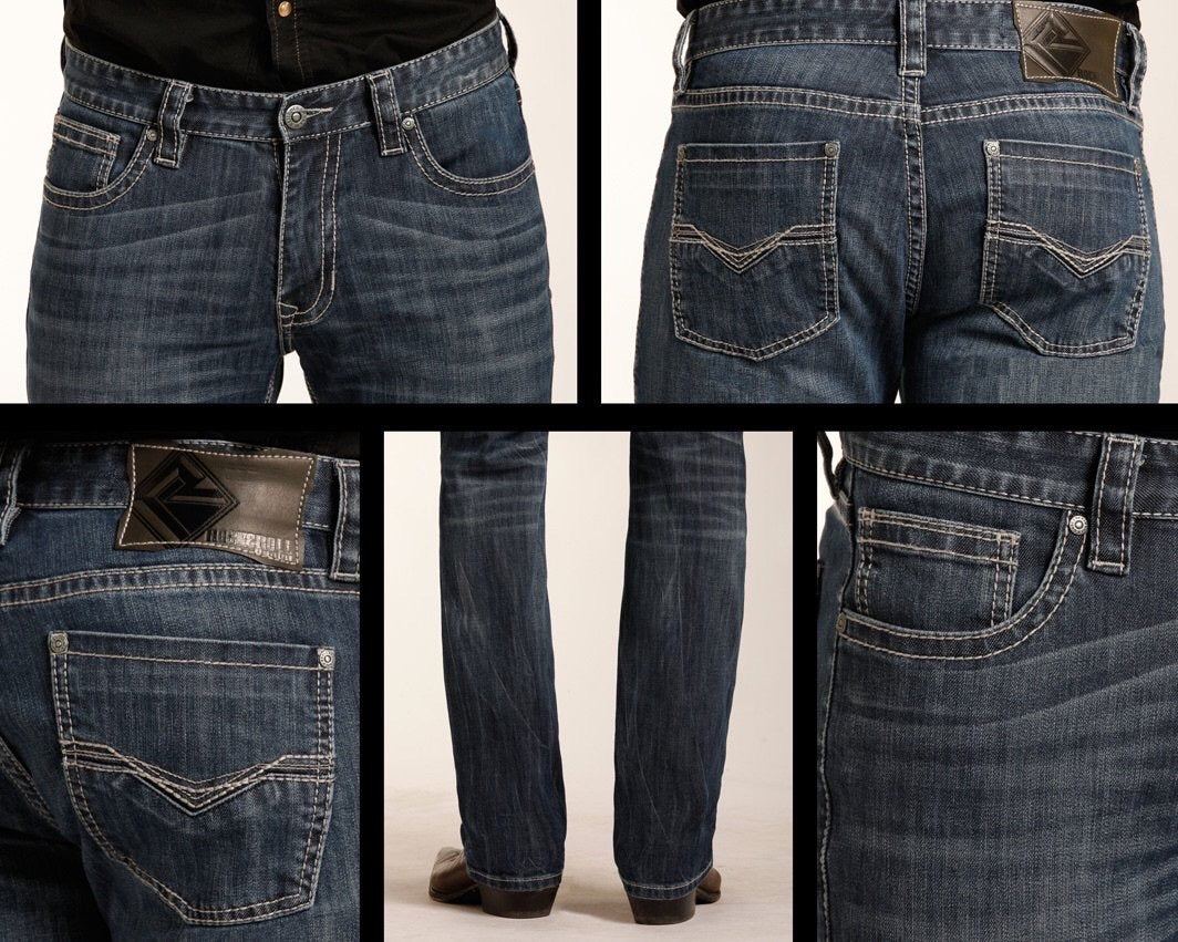 ROCK&ROLL: ReFlex Revolver Straight - Dark Vintage Wash M1R3482