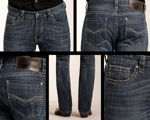 ROCK&ROLL: ReFlex Revolver Straight - Dark Vintage Wash M1R3482